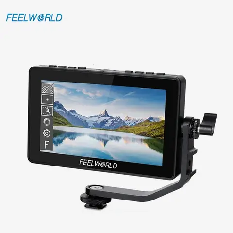 FEELWORLD F5 प्रो टच स्क्रीन DSLR फील्ड मॉनिटर 4K HDMI 5.5 इंच फुल HD 1920x1080 LCD IPS DSLR मॉनिटर कैमरा स्टेबलाइजर के लिए 8 best sales फीलवर्ल्ड f5 - №7