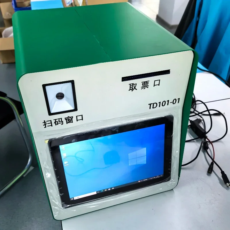 Desktop Self Service Touch Screen Ticket Vending Payment Kiosk Machine with Receipt Printer and NFC Reader