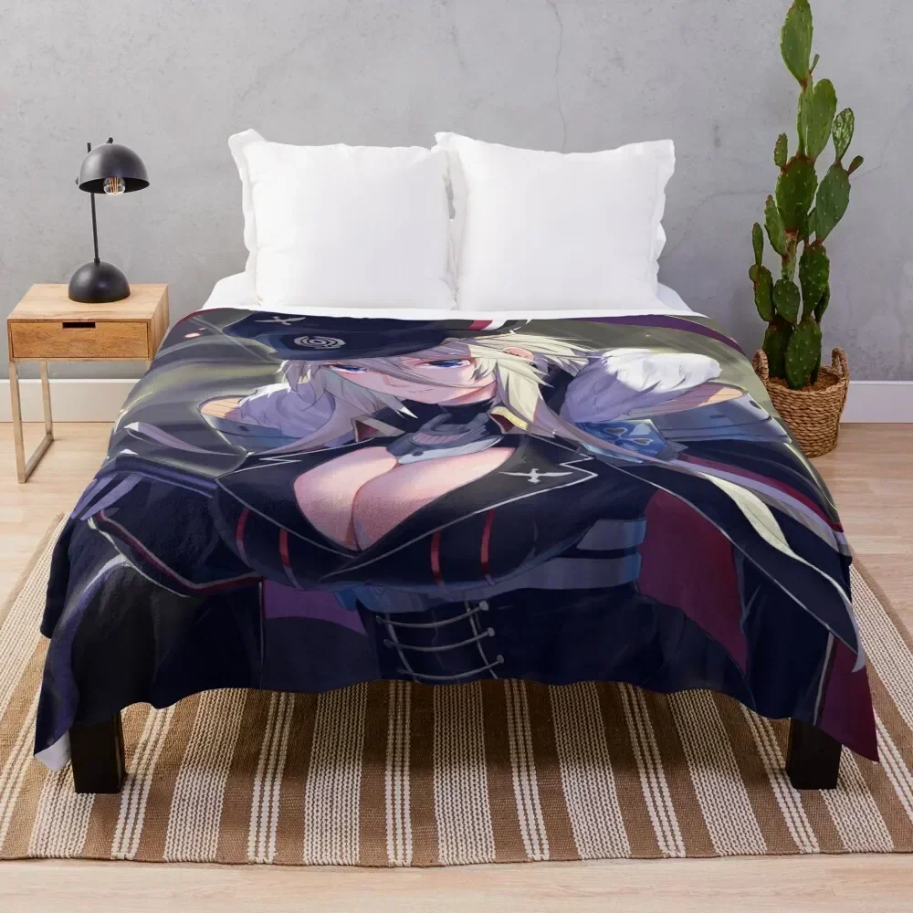 

Azur Lane Bismarck Throw Blanket Shaggy Plaid Decorative Beds Blankets