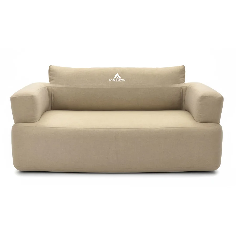 Outdoor Camping Fabric Inflatable Sofa with Removable Washable Cover Portable Air Couch for Music Festival Single Double Lazy