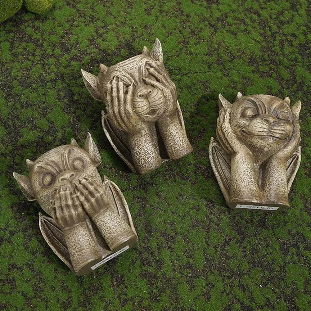 

Demon Resin Flowerpot Outdoor Garden Creative Decorative Succulent Plant Container Flower Pot Decor Green Plant Flowerpot