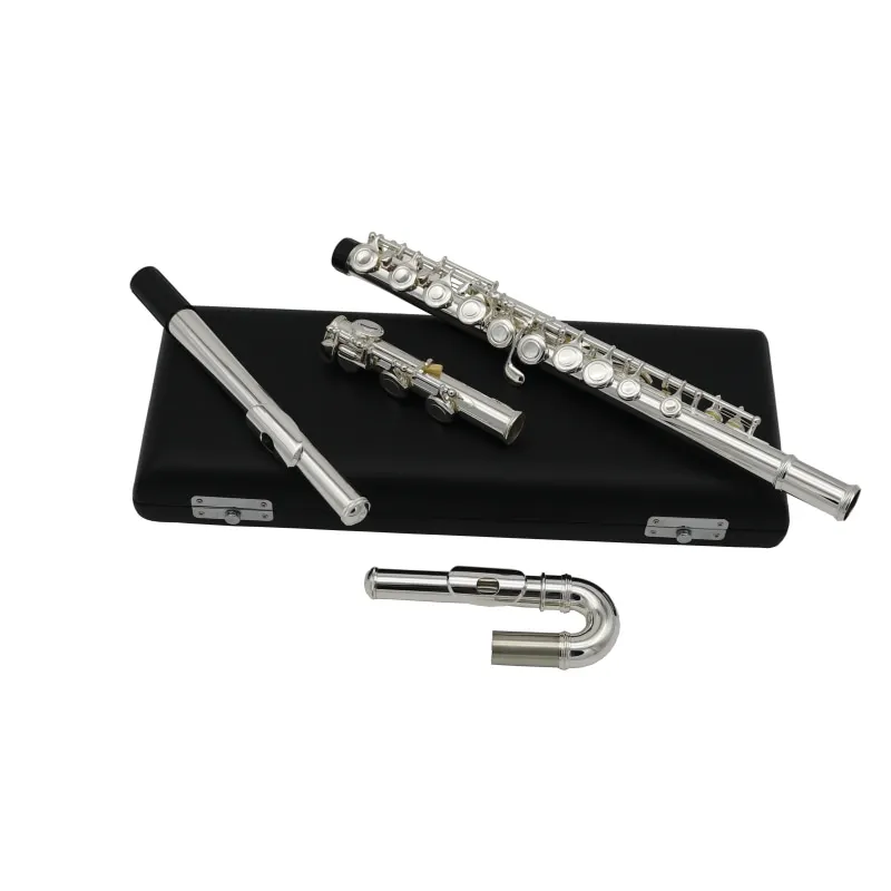 

Children Flute Curved headjoint C tone Off set G key Italian pad with case