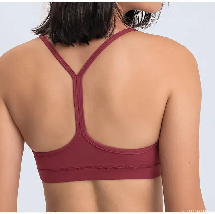 New Y-type Fitness Sports Bras Push Up Anti-sweat Padded Workout Gym Yoga Brassiere