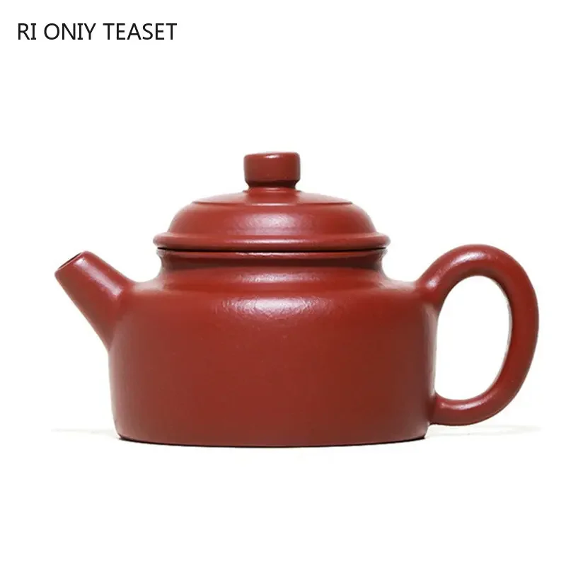 100ml Yixing Purple Clay Teapots Famous Handmade Small Capacity Tea Pot Raw Ore Dahongpao Kettle Chinese Zisha Tea Set Teaware