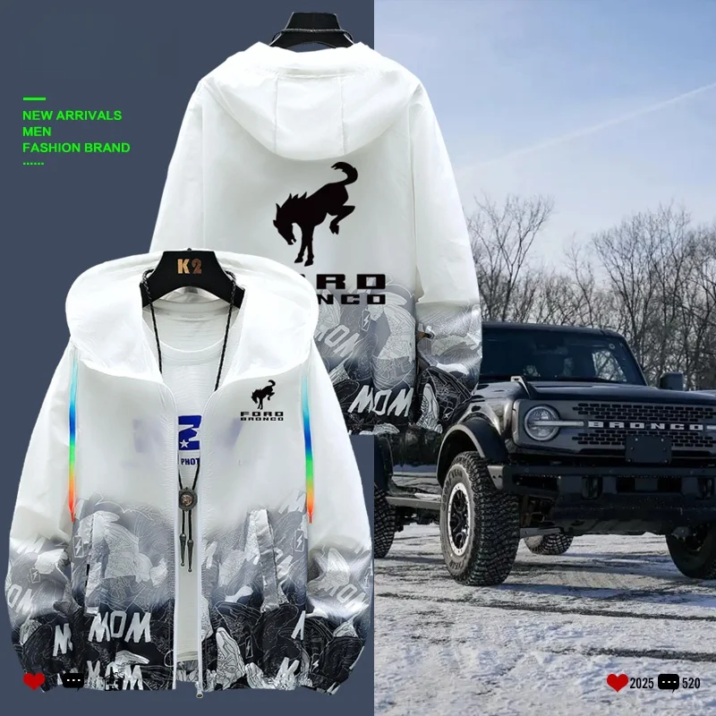 

Легкая дышащая солнцезащитная одежда в стиле внедорожников Bronco, летняя модная мужская куртка с ощущением прохлады