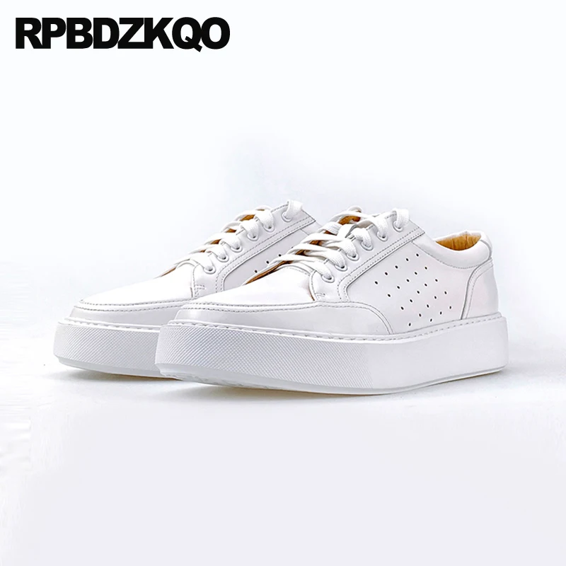 Casual Shoes 11 Walking Breathable Sneakers Skate Sport Platform Couple Italian Creepers Hollow Out Trainers Big Size Summer Men