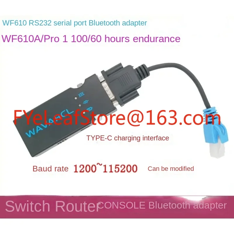 WF610A Serial Port RS232 to RJ45 to Wireless Switch Router Wireless Bluetooth Console Line