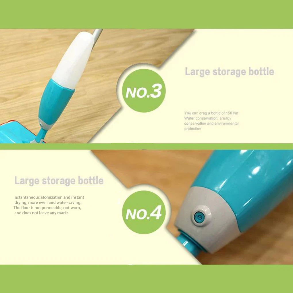 Premium Microfiber Swob For Gentle And Efficient Cleaning Cleaning Solution Reserved Spray Swob Handy Trigger Durable Blue