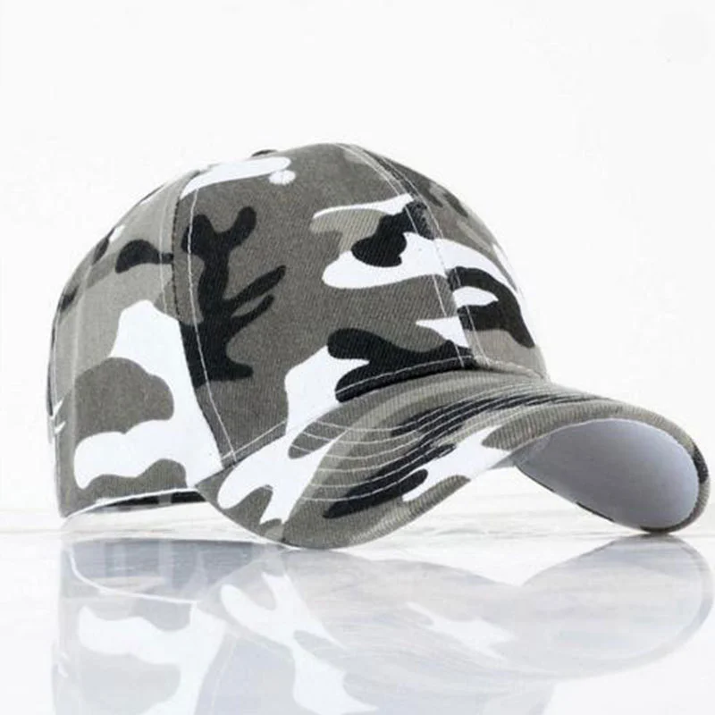 Baseball Cap Outdoor Sport Caps Leisure Army Camo Hat Sunscreen Duck Tongue Hat Snapback Caps Men\'s and Women\'s Camouflage Caps