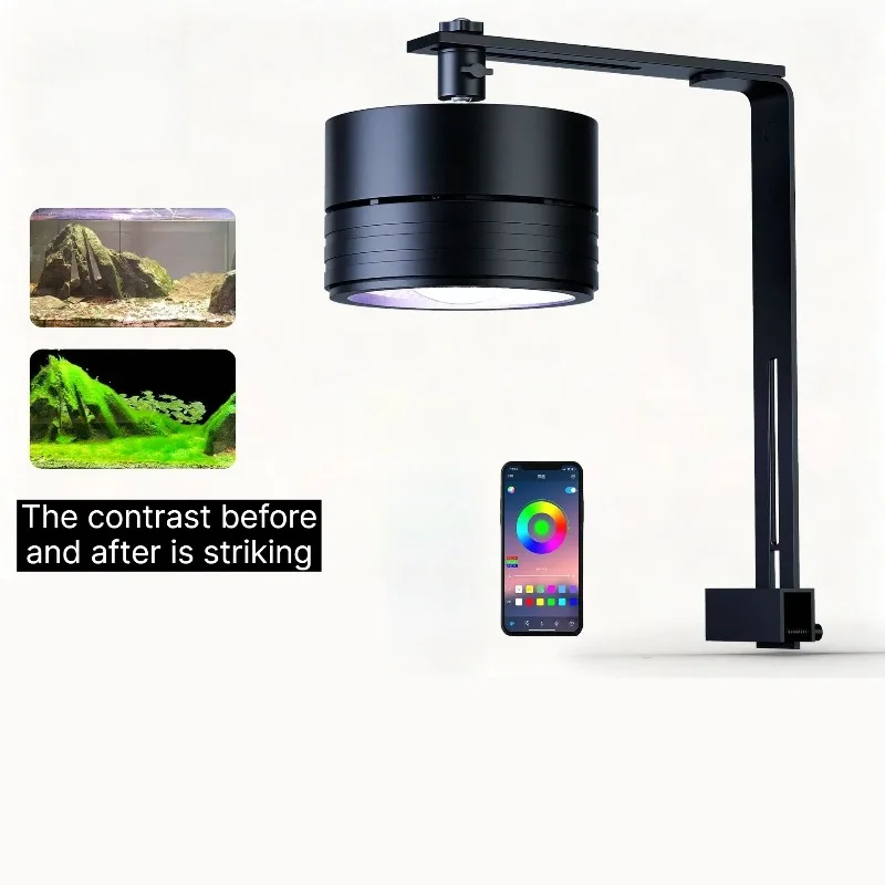 Full‑Spectrum LED Aquarium Light, Algae & Moss Growing Lamp for Native Stream Tank, Aquatic Plant Landscape Lighting