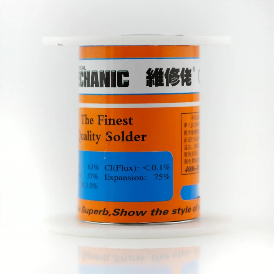 MECHANIC HX-T100 100g  High Purity Low Melting Point Solder Wire Sn63% Pb37% 0.3/0.4/0.5/0.6/0.8/1.0/1.2mm Tin 1%~3% 183C