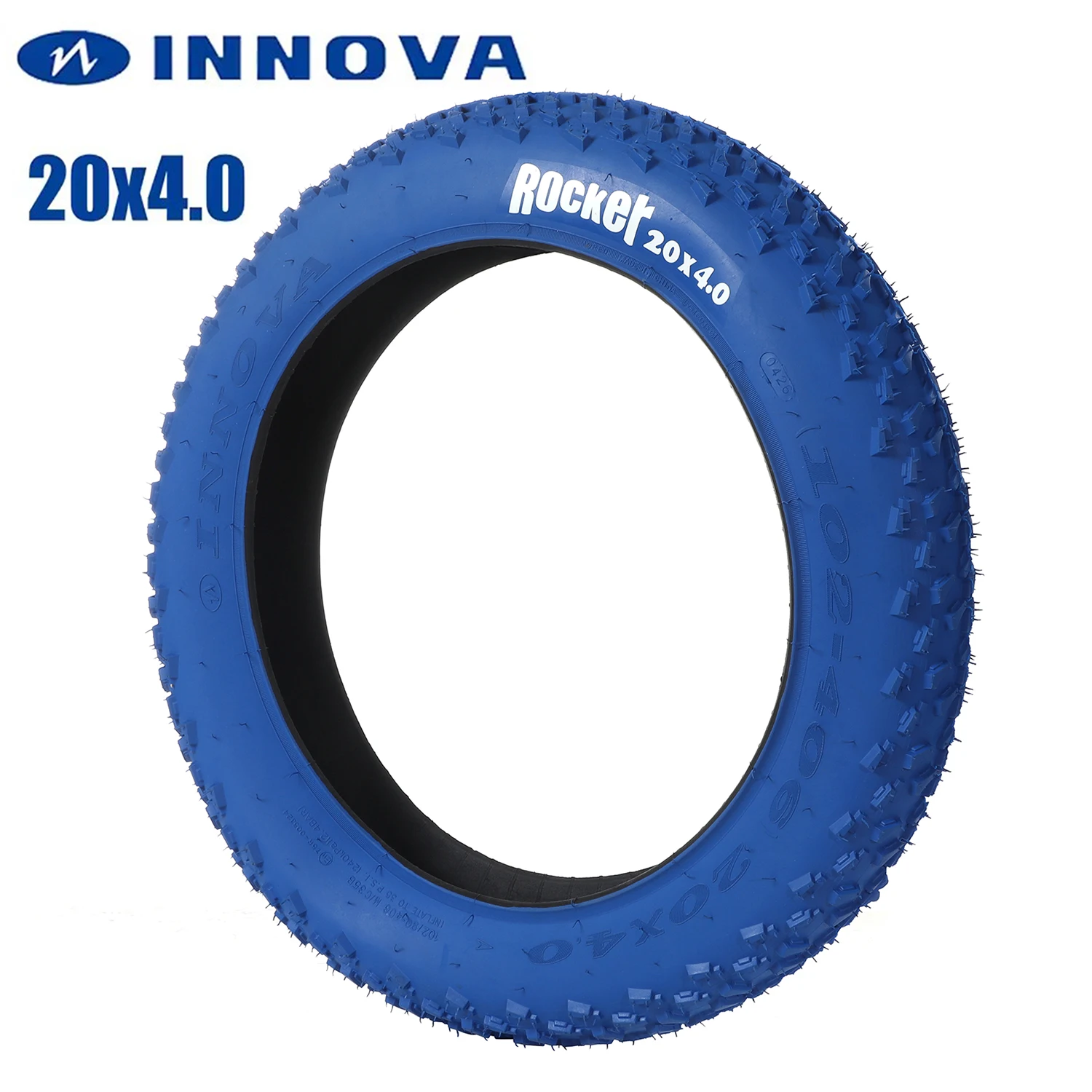 INNOVA Fahrrad ATV Strandbike Reifen 20x4.0 City Fatbike Reifen Ultraleicht 1475g Drahtreifen Blau Hochwertig – Detail 2