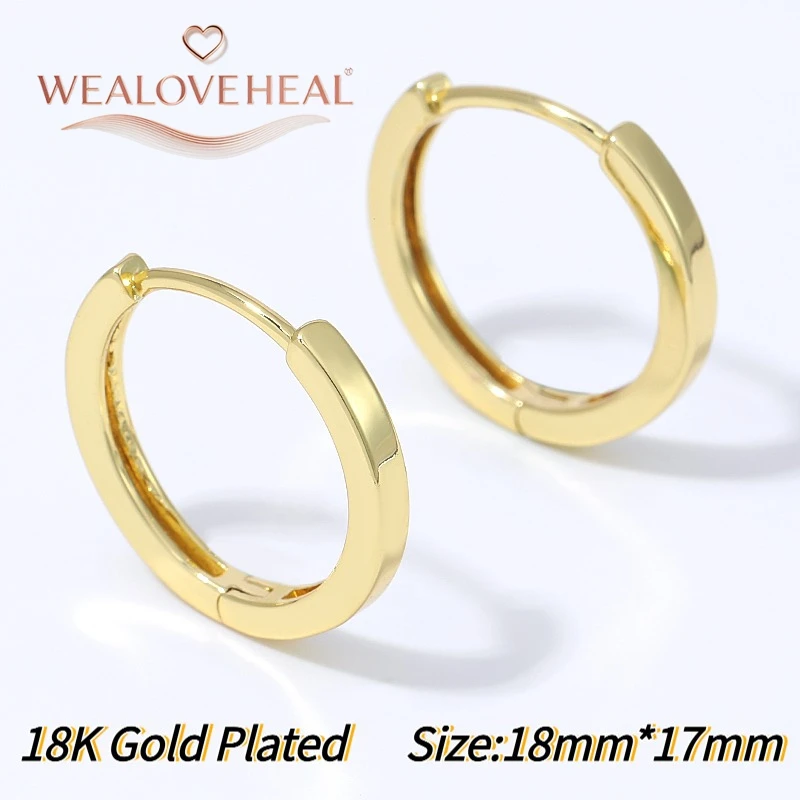 1 Paar 18K vergoldete Messing-Möbius-Twist-Huggie-Creolen für Damen, geometrische kleine Ohrringe für den Alltag, Party oder als Geschenk – Detail 28