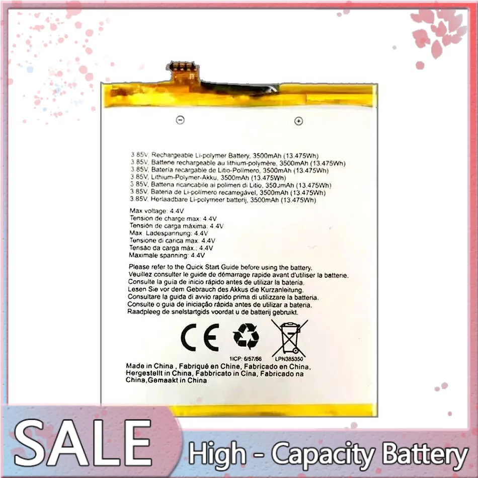 

LPN385350 Long-Lasting Performance Premium Replacement For Crosscall Trekker X3 Core-X3 Action-X3 3500mAh Mobile Phone Battery