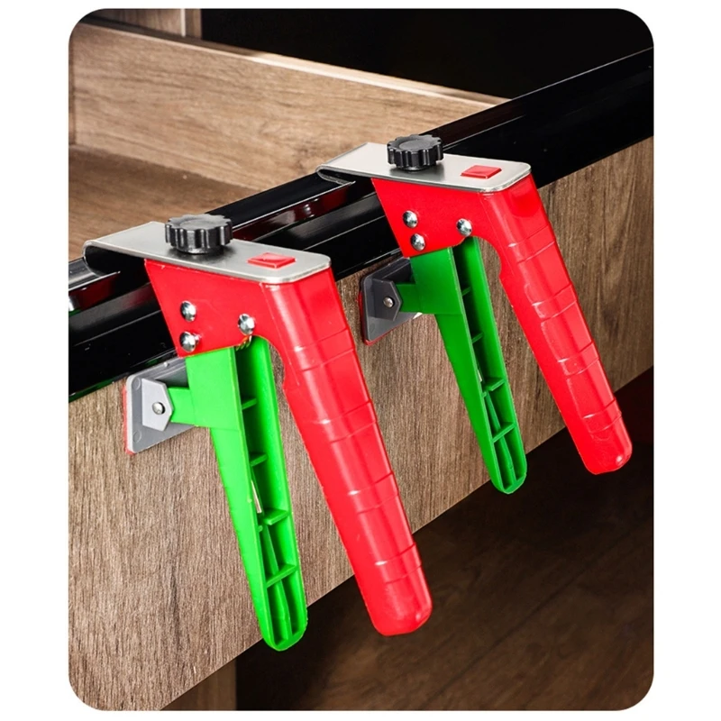 Drawer Fixing Clamp Drawer Jigs Labor Saving Universal Drawer Front Panel Installation Fixing Clip Drawer Face Clamp