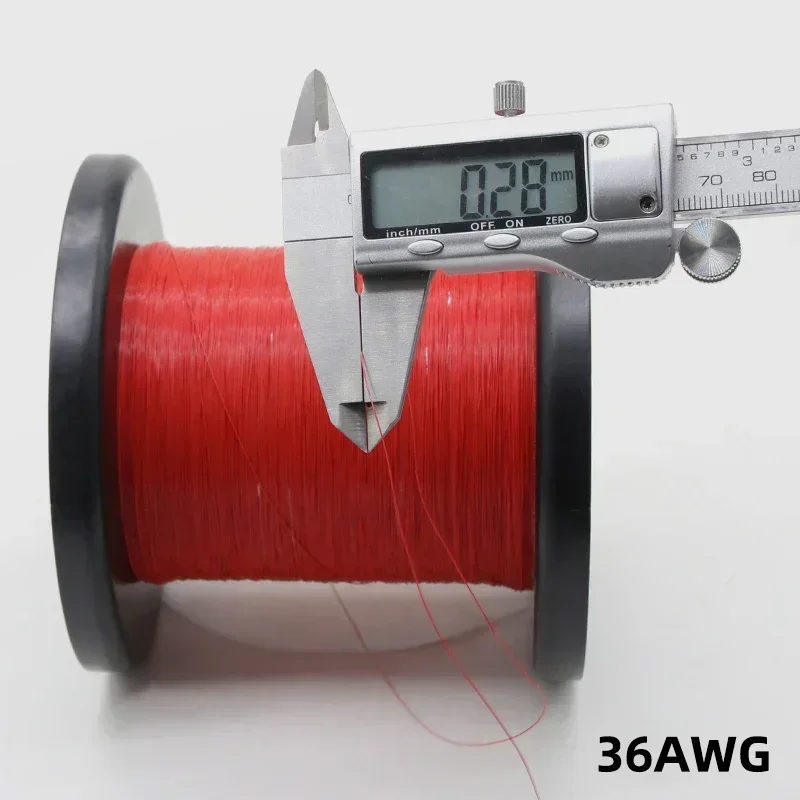 36AWG UL10064 PTFE Wire 5~500m Ultra Fine Micro Litz Insulation Tinned Copper Wire Plastic Solder High Conductivity Copper Cable