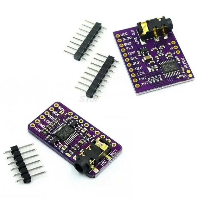 PCM5102 PCM5102A DAC Sound Card Board pHAT 3.5mm Stereo Jack 24 Bits Digital Audio Module for Raspberry Pi Beyond