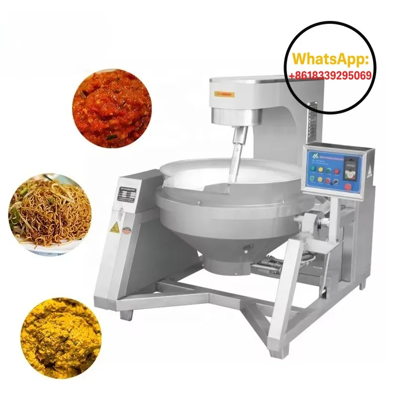 Industrial Electric Cooker Mixer for Food Processing New Condition Automatic Machinery Cooking Snacks Milk Corn Water Soybean