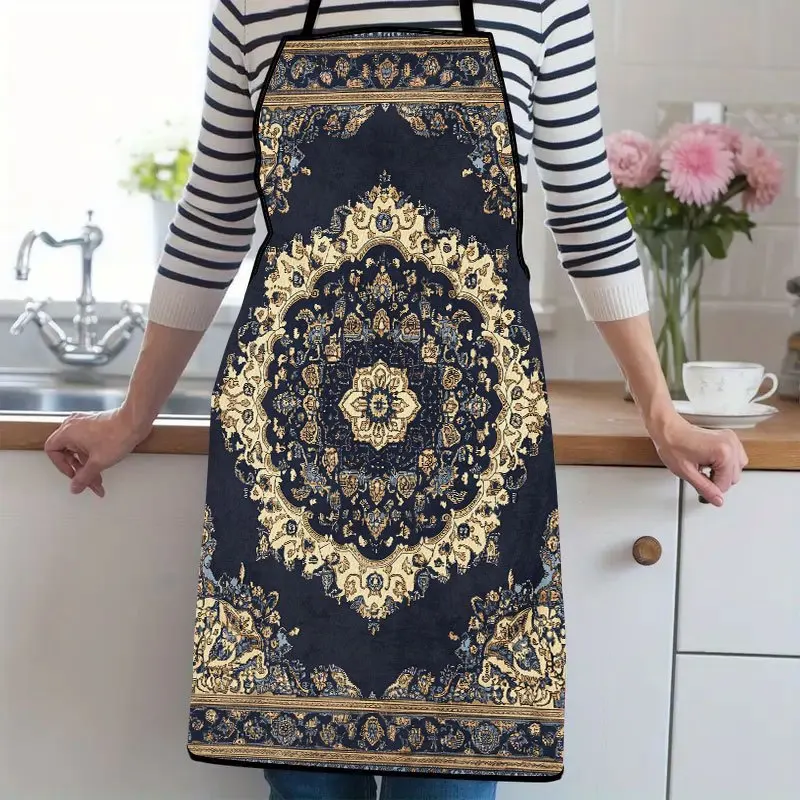 1pc,Vintage Persian Style RugSuitable For Ladies And Gentlemen A Kitchen Cooking Apron That Is Essential For Household Chores