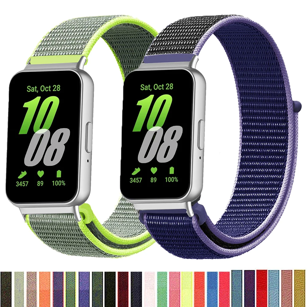 Nylon Strap for Samsung Galaxy Fit 3 Band Nylon Bracelet Correa for Samsung Galaxy Watch Fit 3 Replacement Wristband Accessories