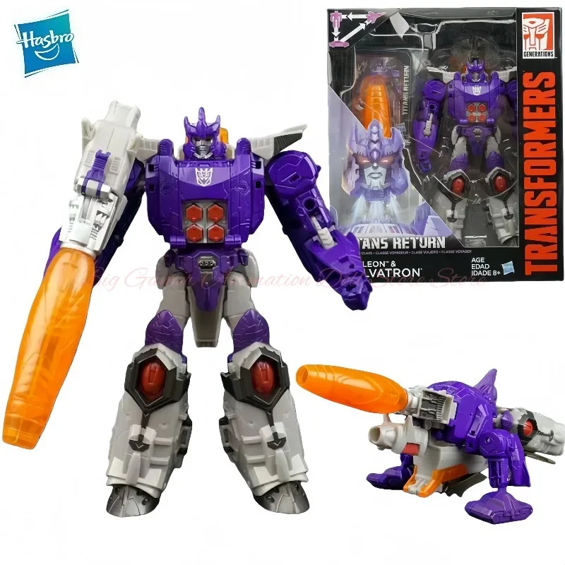 【Disponibile】Giocattoli trasformabili Hasbro Titans Return Series Voyager Galvatron Collezione di personaggi anime Modello giocattolo da collezione Regalo