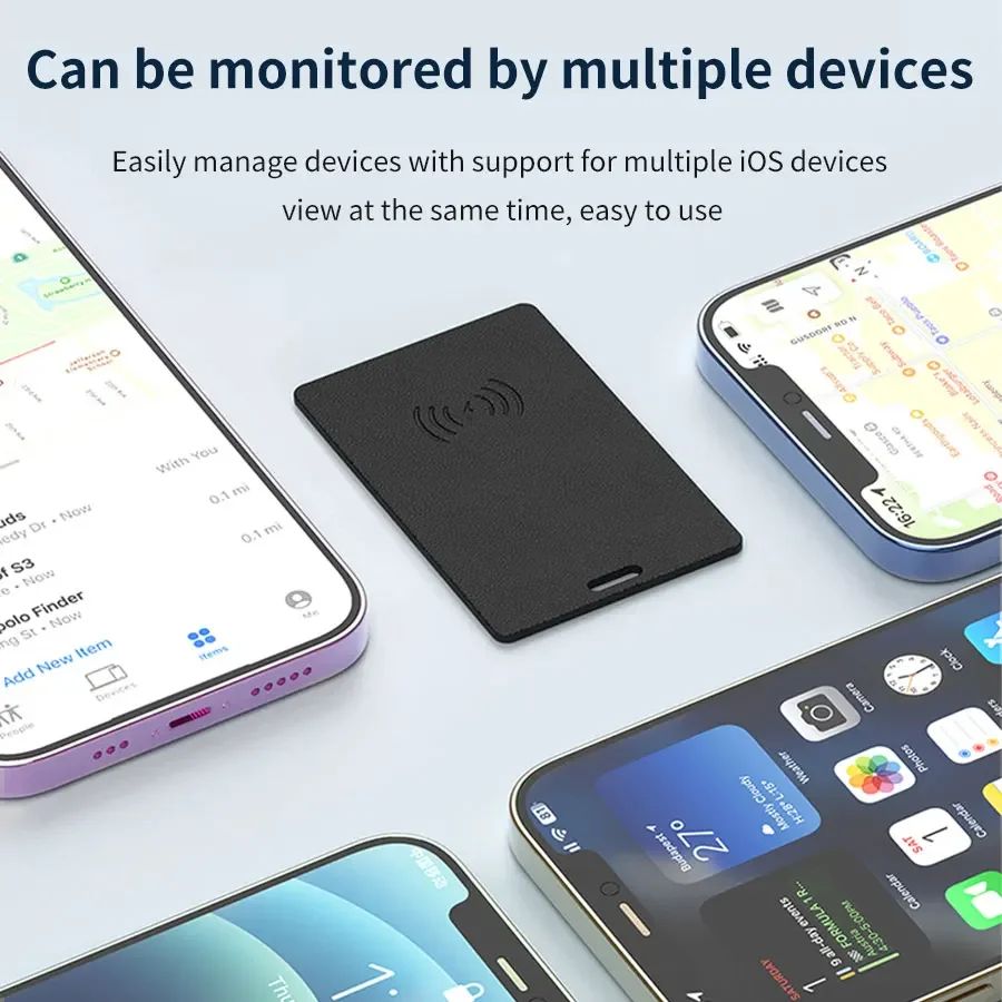 GPS محدد العلامة الذكية الصغيرة بلوتوث مكافحة فقدان GPS بطاقة التتبع شحن لاسلكي آيفون IOS العثور على تطبيقي محفظة الهاتف المقتفي