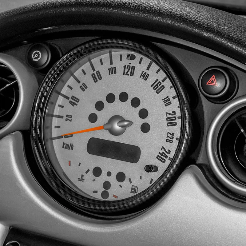 Car Speedometer Trim Bezel Ring Dashboard Gauge Dash Dial Decorative Cover for Mini Cooper R50 R52 R53 Car Styling Accessories