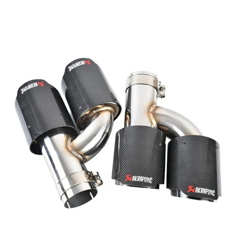 True carbon exhaust tip carbon fiber exhaust nozzle For A3 A4 RS4 A5 A6 carbon exhaust muffler