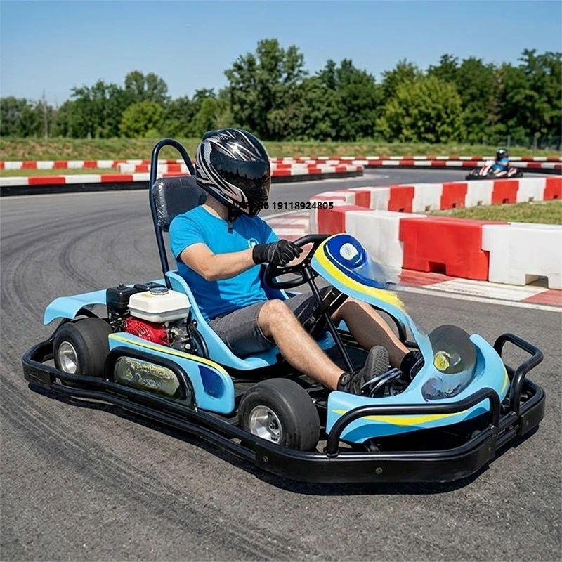 Best Price All Terrain Drift Kart Dual Brake Discs Petrol Go Kart for Team Building Centers