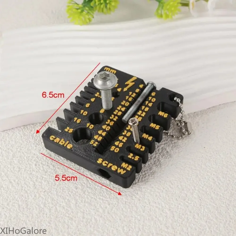 Thread Checker Tool 3D Printed Precision Portable Easy Use Nut Drill Bit Gauge For Screws Bolts Nuts Measuring 1Pc