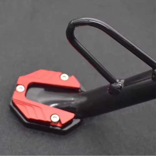 Imagen 2 del producto Extensor de soporte para motocicleta de aleación de aluminio, extensión de caballete lateral, placa de soporte, accesorios para motocicleta