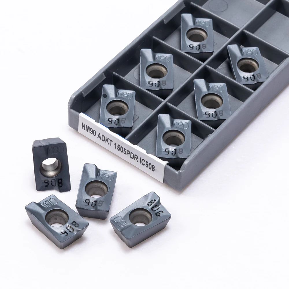 Imagem -04 - Inserção de Moagem Hm90 Adkt1505 Ic908 Ombro Quadrado Buraco Interno Ferramenta de Torneamento de Metal de Alta Qualidade Peças da Máquina Cnc Adkt 1505
