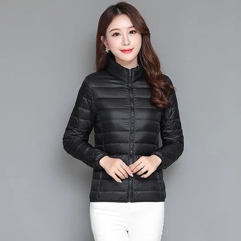 Xpqbb Hooded Down Cotton Jacket Women Autumn Winter Thin Light Liner Warm Short Parkas Woman Korean Windbreaker Quilted Outwear