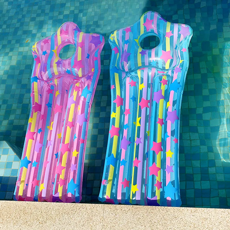 Ins الساخن نجوم حمام سباحة للأطفال تعويم السرير مرتبة هوائية لشاطئ طوافة بلاستيكية للسباحة المياه أرجوحة كرسي قابل للنفخ كرسي حمام سباحة ألعا...
