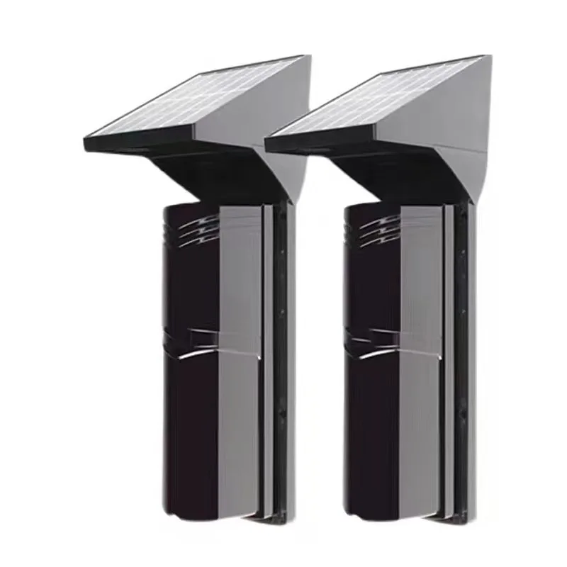 ระบบตรวจจับการบุกรุกแบบไร้สายพลังงานแสงอาทิตย์ สำหรับประตูและหน้าต่างภายนอกอาคาร ทำจากวัสดุ ABS ทนทาน พร้อมระบบตรวจจับรังสีอินฟราเรด