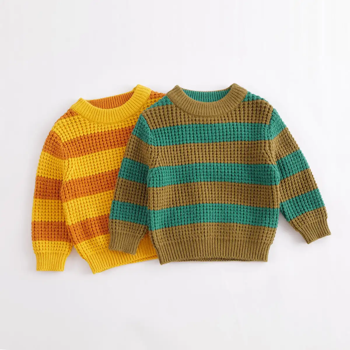 MARC&JANIE Boys Winter Contrast Stripe Knitted Sweater 221508