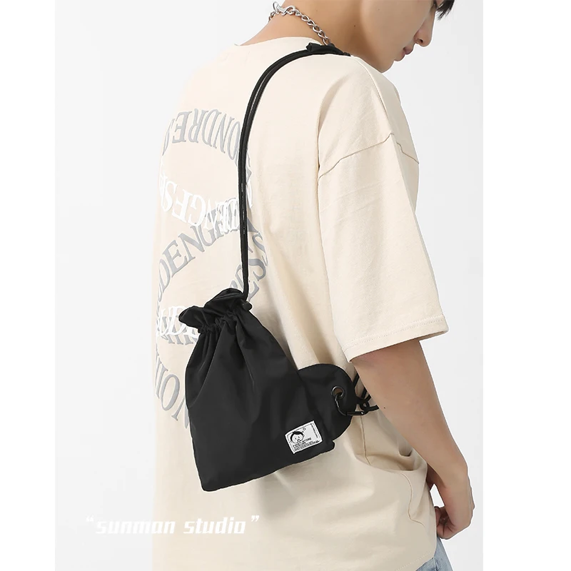 Fashion Brand Small Shoulder Bag Couple Ins Trend Messenger Bag Korean Casual Chest Bag Men\'s Small Bag Cool Shoulder Bag