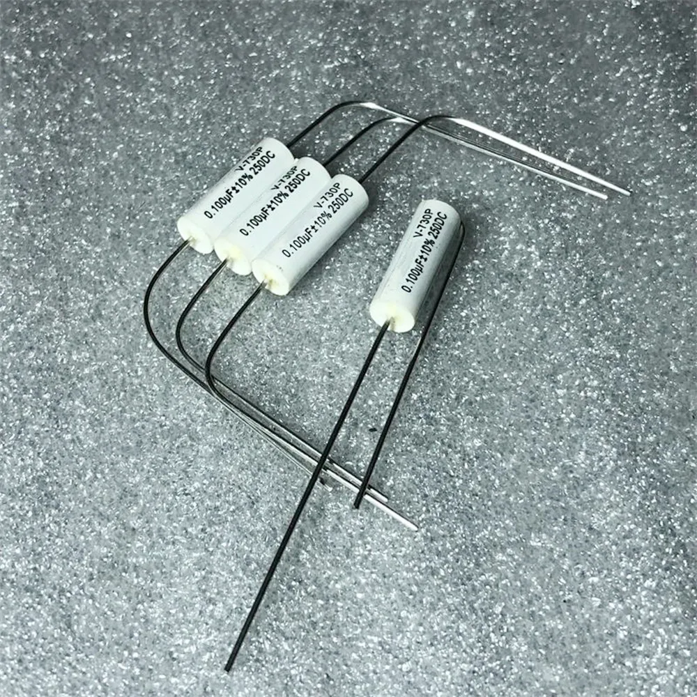 Original New 100% 730P 104J 0.1UF 250V DC Copper Foot Audio Coupling Capacitor (Inductor)