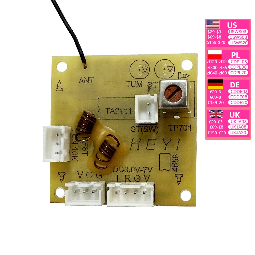 Nvarcher Toshiba TA2111 Chip Transceiver Board High Sensitivity  Quality Stereo FM Radio Head