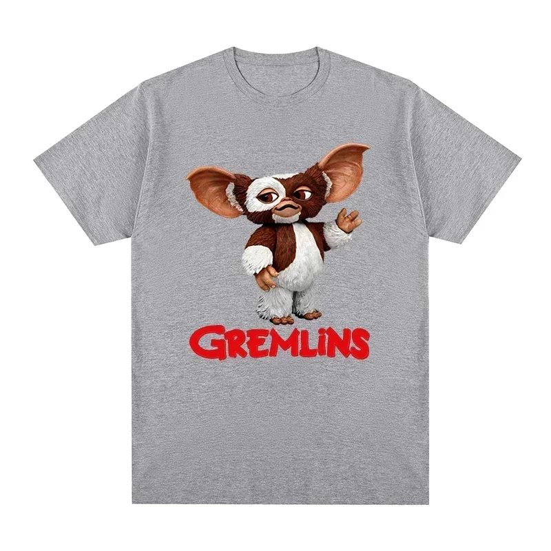 Gremlins Gizmo Kawaii الرجال تي شيرت المرأة طاقم الرقبة تي شيرت جديد تيز المرأة بلايز الجرافيك تي شيرت النساء الملابس