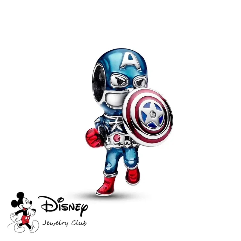 حار بيع ديزني سحر ميكي ماوس غرزة حورية البحر كابتن أمريكا الخرز صالح الأساور الأصلية DIY النساء مجوهرات هدايا