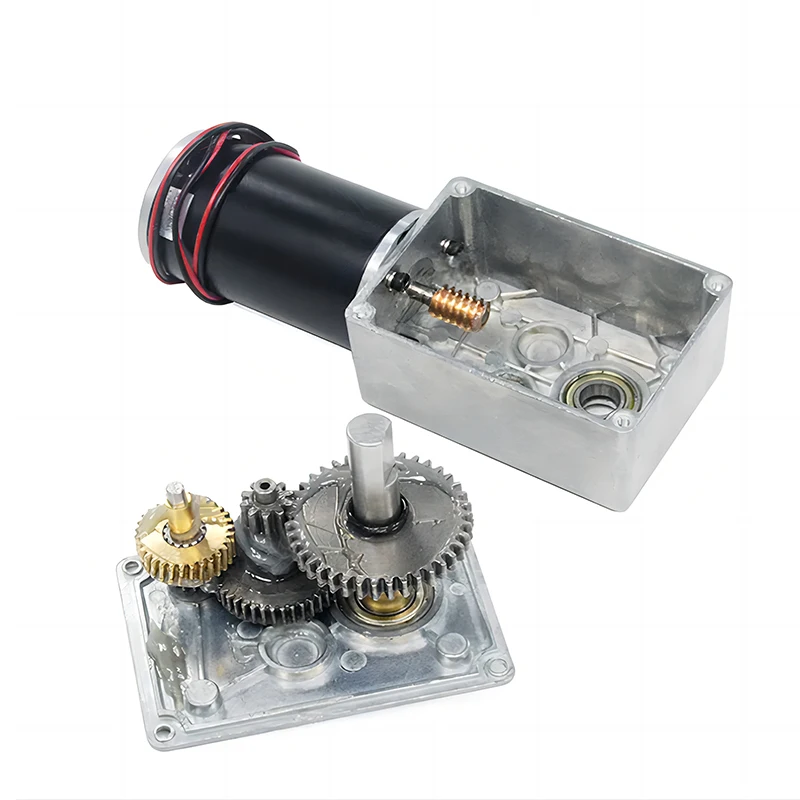 5882-45ZY Worm Gear Motor DC12V 24V Metal Gear High Torque Max250kgf.cm Forward And Reverse Adjustable Speed 1.5RPM~533RPM