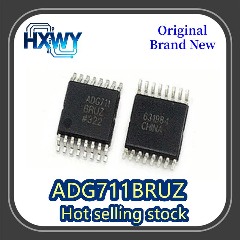 

(5/50 pieces) ADG711BRUZ ADG711 TSSOP16 Analog Switch Brand New Original