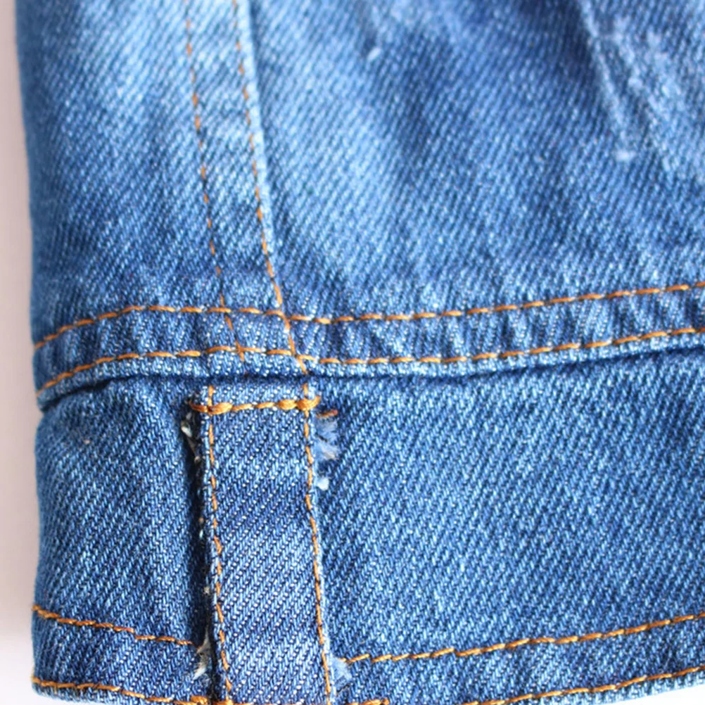 

Retro Jeans Style Pet Vests Denim Jacket Button Closure Easy Wear Dog Apparel Xl Red Multicolored Pet Vests Denim Jacket