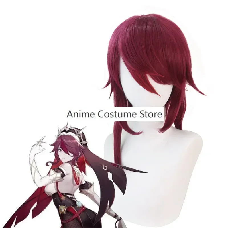 Genshin Impact Rosaria Cosplay Costume Sexy Unisex Game Role Playing Clothing Full Sets Red Wig Shoes Nun Uniform Rosalia Dress