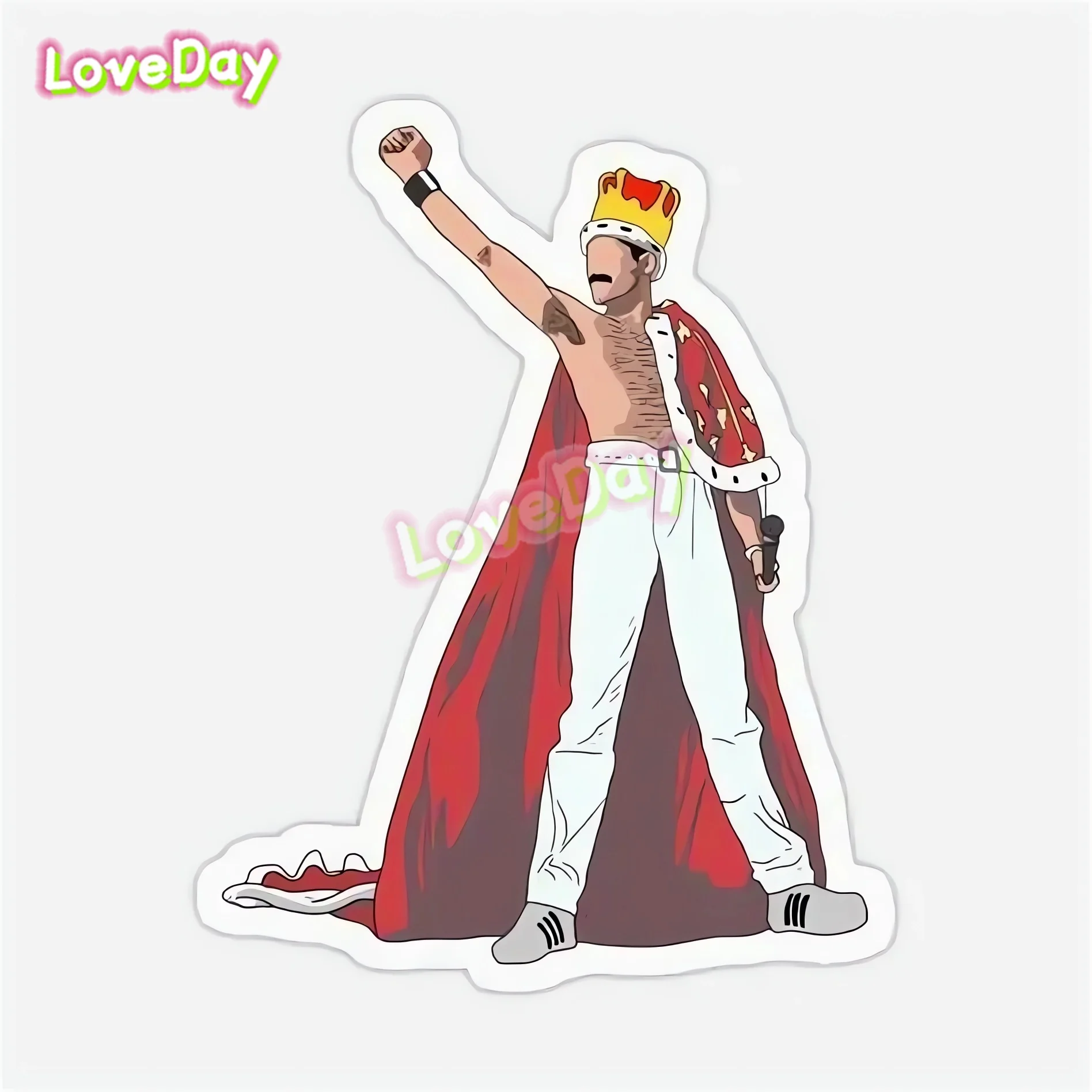 Legend Heavy Metal Band Mr. Freddie Mercury Cartoon Sticker Decal Vinyl Car Sticker Musical Instrument Decoration Sticker