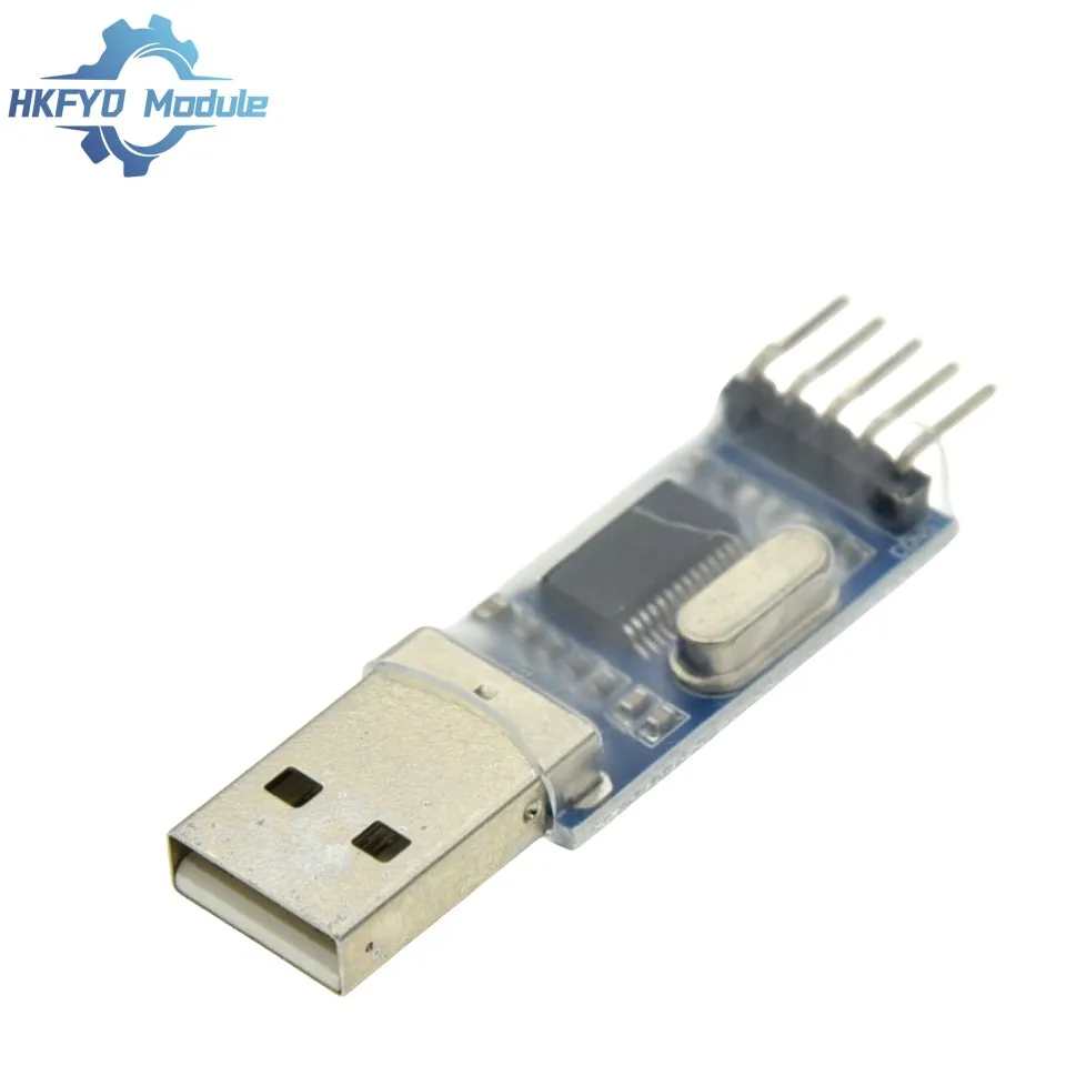 Adaptador USB para Módulo Serial TTL, Conversor Automático, Microcontrolador com Capa Flexível, 3.3V, 5V, Apto para Arduino, PL2303HX