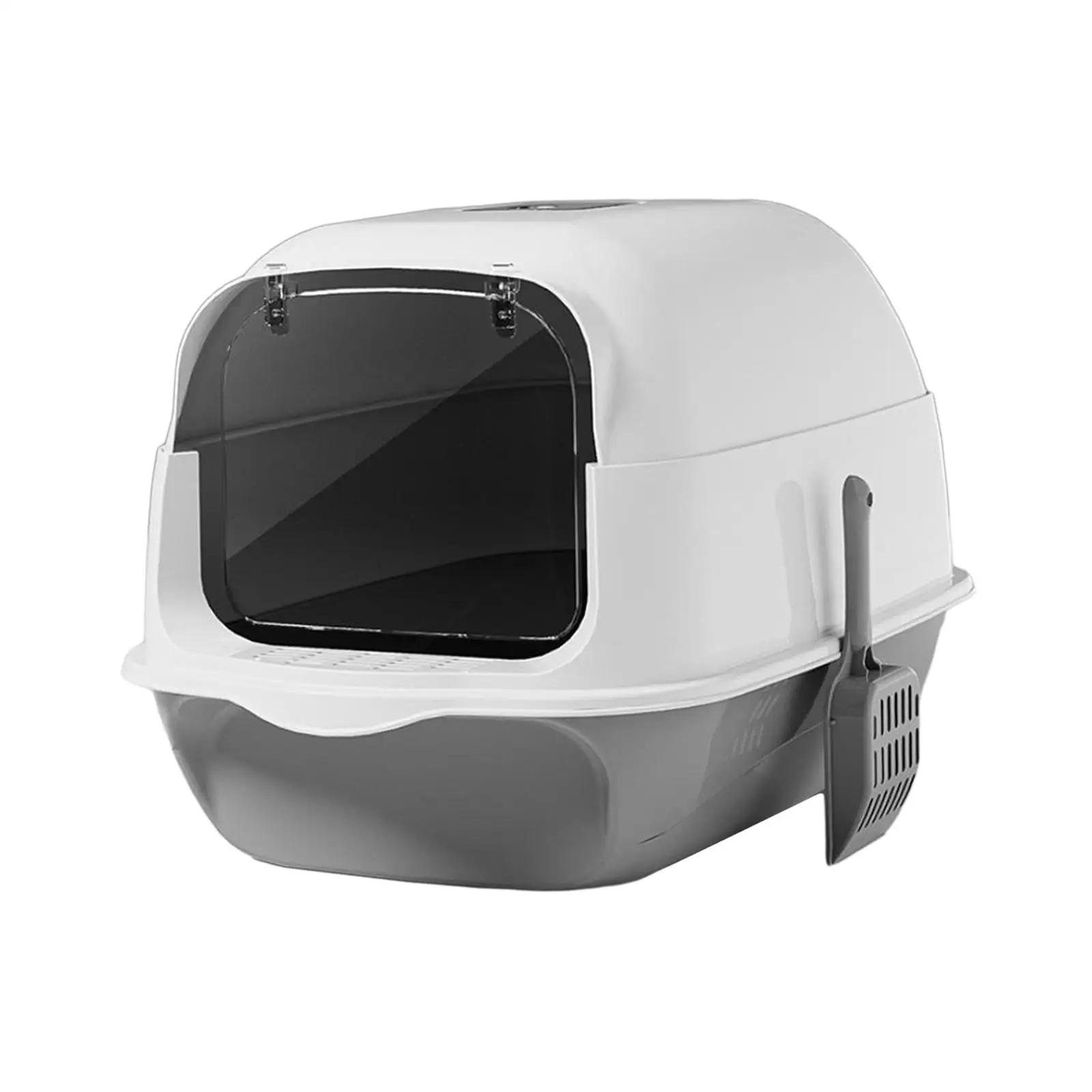 Caixa de Areia para Gatos com Tampa e Porta, Totalmente Fechada, Anti-Odor