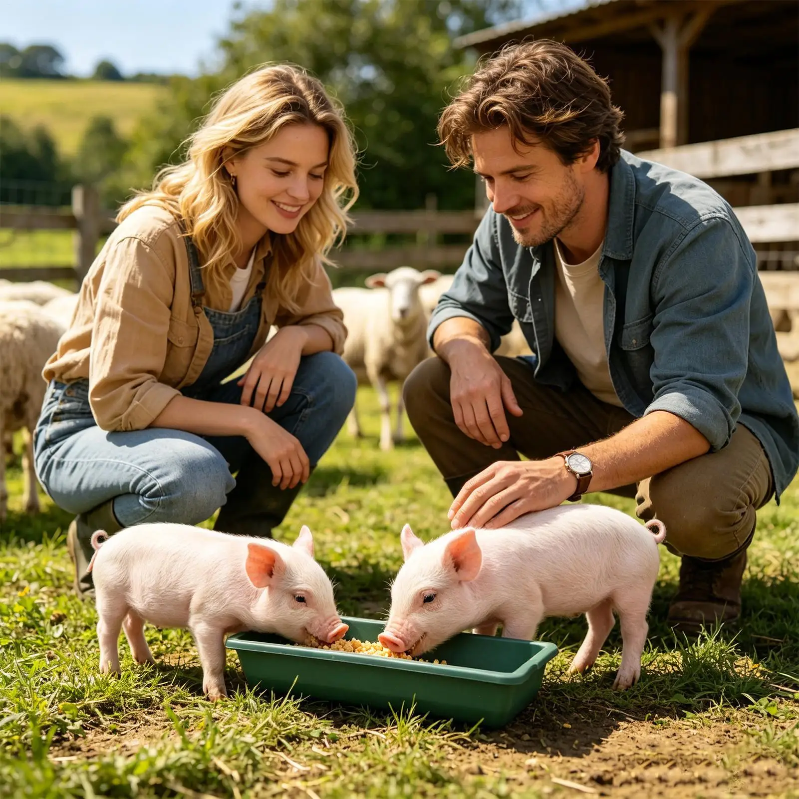 

Goat Feeder Heavy Duty Large Capacity Universal Easy Clean Water Trough Goat Feeding Supplies For Farm Animal Ranch Outdoor