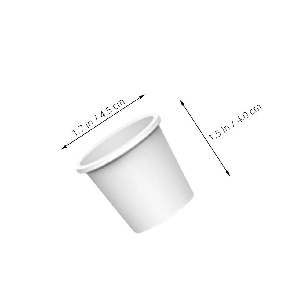 200 قطعة كوب موزع مياه صغير للأطفال أكواب ورقية صغيرة للعب التظاهري ملحقات المطبخ لبيت الدمى، مصغرة